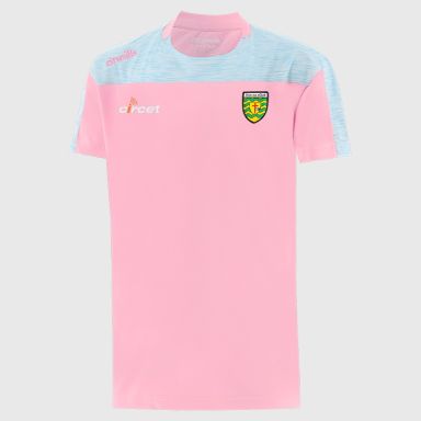 O'Neills Donegal GAA Kids' Paxton T-Shirt Pale Pink / Blue