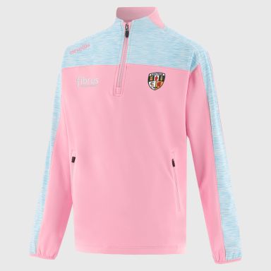 Antrim GAA Kids' Paxton Brushed Half Zip Top Pink from O’Neills