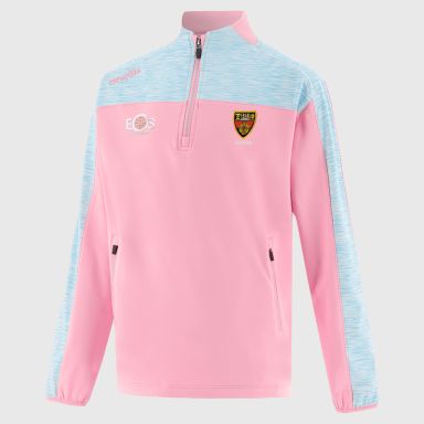 Down GAA Kids' Paxton Brushed Half Zip Top Pink from O’Neills