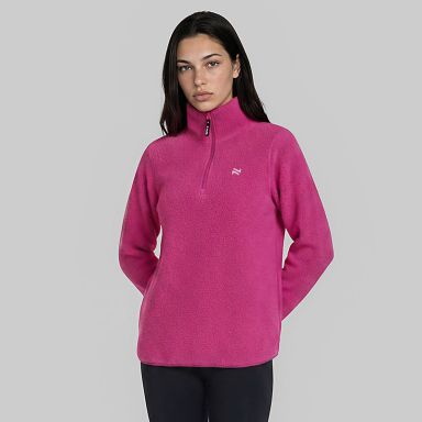 Women’s pink Pearl Half Zip Sherpa Fleece from O’Neills 
