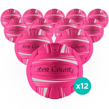 Inter County Football 12 Pack (Pink/White)