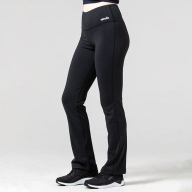 Women’s Black Slim Fit yoga pants with pocket on inner waistband by O’Neills.