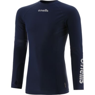 Marine men’s base layer compression long sleeve top with O’Neills branding on left arm and mesh panels by O’Neills.