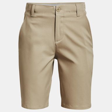 Beige Under Armour Kids' UA Golf Shorts from O'Neill's.