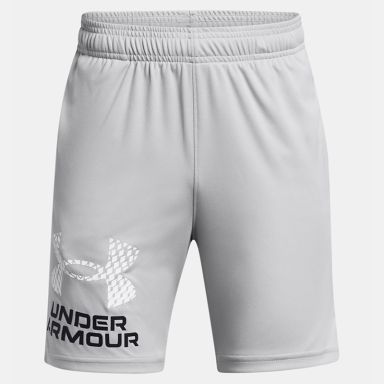 Grey Kids' Under Armour UA Tech™ Logo Shorts from O'Neills.
