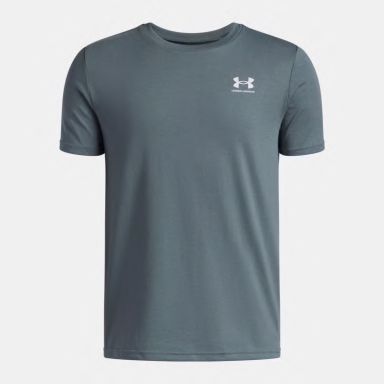 Jasper Blue and white Under Armour Kids' UA Sportstyle T-Shirt from O'Neills