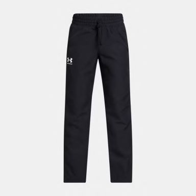 Black and White Under Armour Kids' UA Rival Woven Pants from O'Neills
