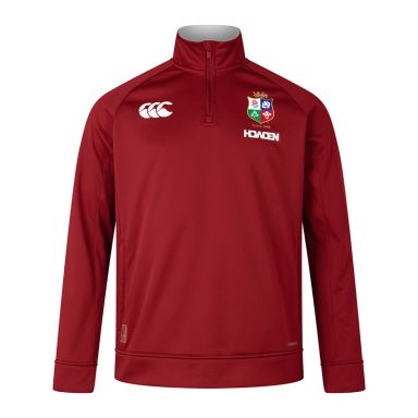 Red Canterbury Men's British & Irish Lions 24/25 1/4 Zip Fleece from O'Neills