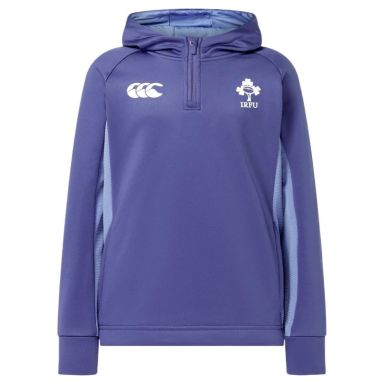 Kids' Purple Canterbury Ireland Rugby IRFU 2025/26 Training Hooded Top from O'Neills.
