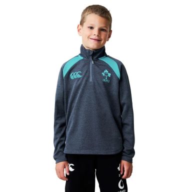 Kids' Navy Canterbury Ireland Rugby IRFU 2026/27 Elite First Layer Half Zip Top from O'Neills.