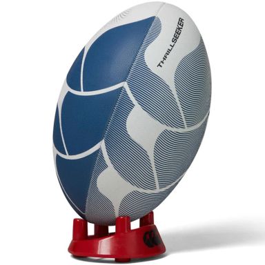 white and blue Canterbury Thrillseeker Ball, with improved grip from O'Neills.