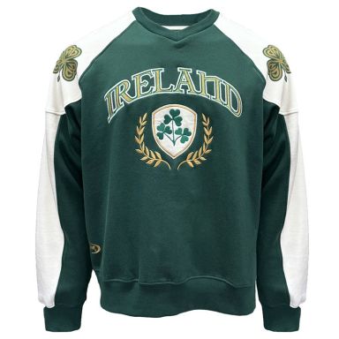 Green Lansdowne Ireland V-Neck Sweatshirt from O'Neills.