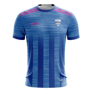 Rangers GFC NY Women's Fit Short Sleeve Training Top (Sky/Pink)