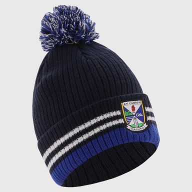 Navy Cavan GAA Renew Bobble Hat with county crest by O’Neills..