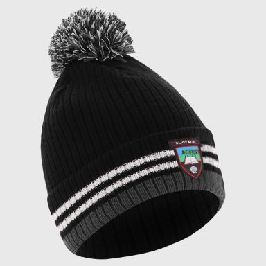 Black Sligo GAA Renew Bobble Hat with county crest by O’Neills..