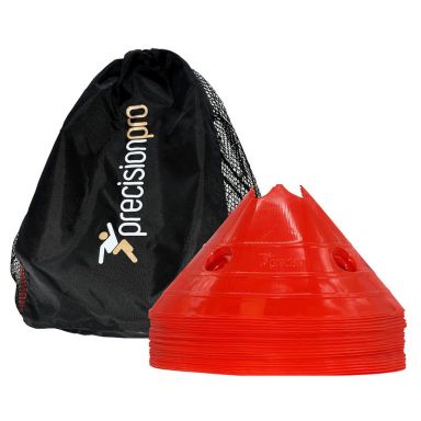 Red 20 pack of Precision Giant Saucer Cones from O'Neills.
