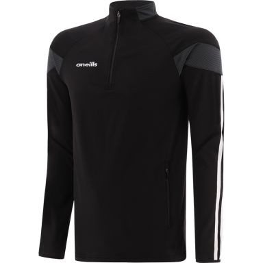 Black Men's Rockway Half Zip Top with zip pockets by O’Neills.