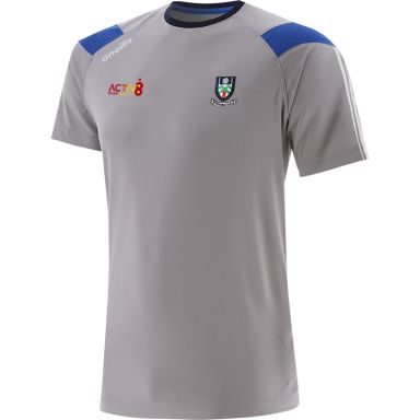 Monaghan GAA Kids' Rockway T-Shirt Grey / Royal / White