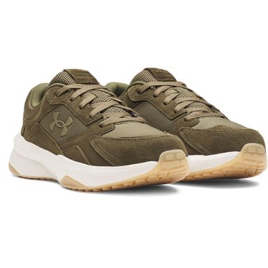 Men's Under Armour UA Edge Suede Trainers Expedition Green / Summit White From O'Neills