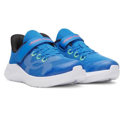 Kids' Under Armour UA Pursuit 4 Big Logo AC Junior Running Shoes Blue Atlantis / High Vis Yellow / White From O'Neills