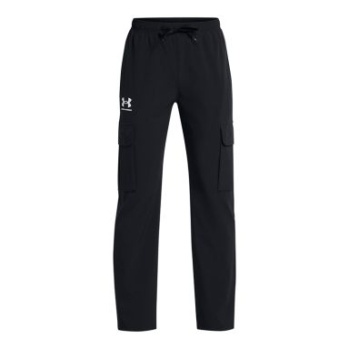 Black Under Armour Kids' UA Big Icon Woven Pant from O'Neills.