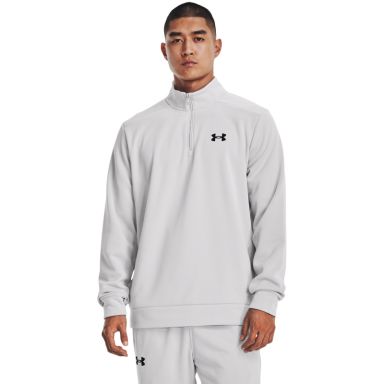 Men's Grey Under Armour Men's Fleece® Quarter Zip, with soft inner layer from O'Neills.