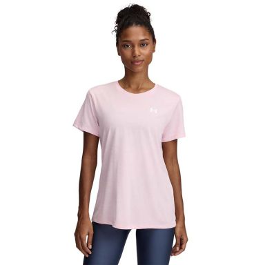 Under Armour Women's UA Tech™ Twist T-Shirt Prime Pink / White