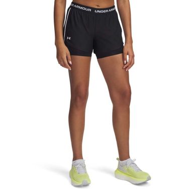 Women's Black Under Armour UA Tech™ Play Up 2 in 1 Shorts from O'Neills.