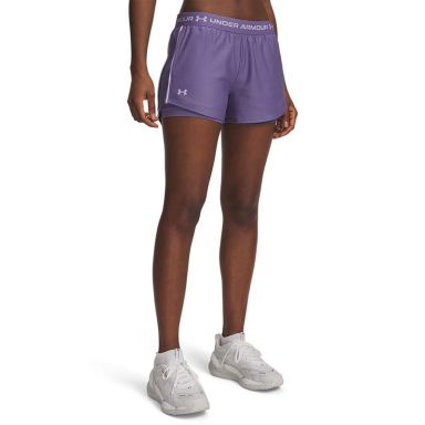 Women's Under Armour Tech™ Play Up 2 in 1 Shorts Purple From O'Neills