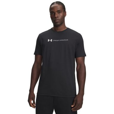 Under Armour Men's UA Logo Wordmark T-Shirt Black / Titan Grey