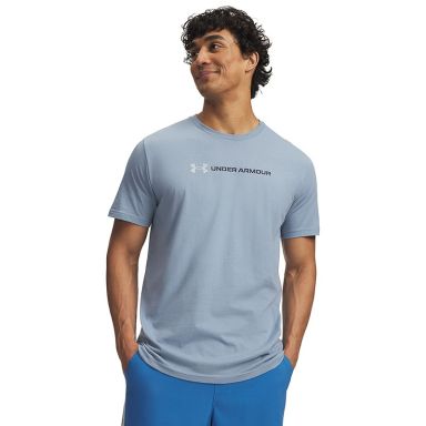 Under Armour Men's UA Logo Wordmark T-Shirt Blue Wind / Blue Fog