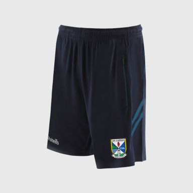 O’Neills Cavan GAA Sedona Shorts Navy / Blue with official crest