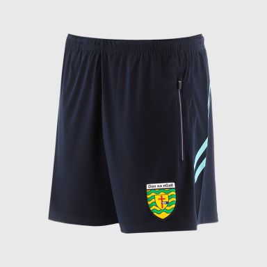 O’Neills Donegal GAA Sedona Shorts Navy / Green with official crest