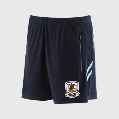 O’Neills Galway GAA Sedona Shorts Navy / Green with official crest