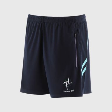 O’Neills Kildare GAA Sedona Shorts Navy / Green with official crest