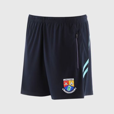 O’Neills Longford GAA Sedona Shorts Navy / Green with official crest