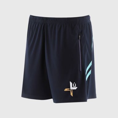 O’Neills Louth GAA Sedona Shorts Navy / Green with official crest