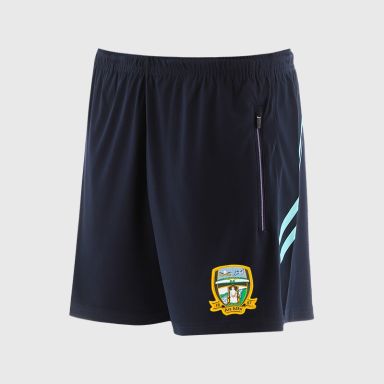 O’Neills Meath GAA Sedona Shorts Navy / Green with official crest