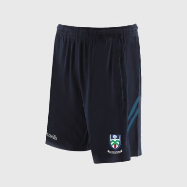 O’Neills Monaghan GAA Sedona Shorts Navy / Blue with official crest