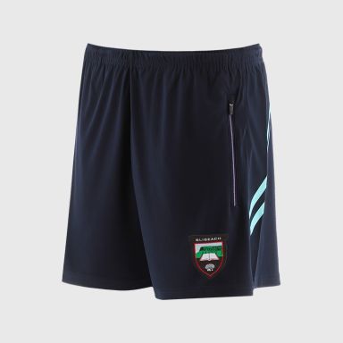 O’Neills Sligo GAA Sedona Shorts Navy / Green with official crest