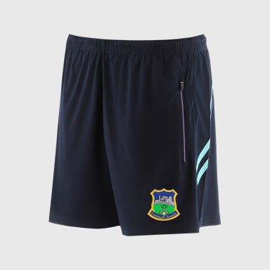O’Neills Tipperary GAA Sedona Shorts Navy / Green with official crest