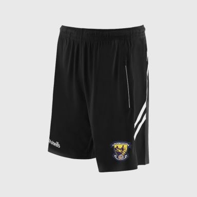 O’Neills Wexford GAA Sedona Shorts Black / White with official crest
