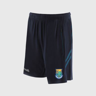 O’Neills Wicklow GAA Sedona Shorts Navy / Blue with official crest