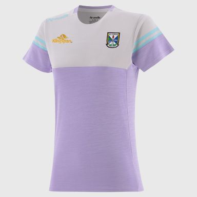 O’Neills Cavan GAA Kids' Sedona T-Shirt Purple with official crest