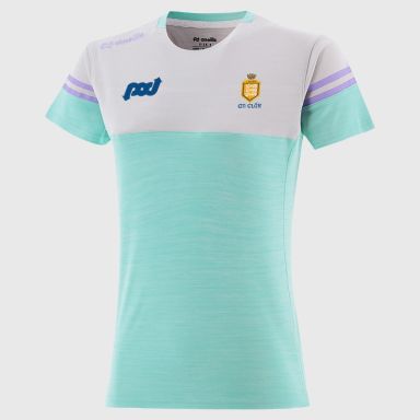 O’Neills Clare GAA Kids' Sedona T-Shirt Green with official crest