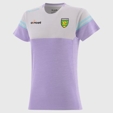 O’Neills Donegal GAA Sedona T-Shirt Purple with official crest