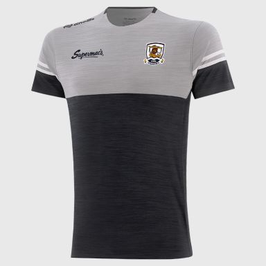 O'Neills Galway GAA Kids' Sedona T-Shirt Black / Silver / White