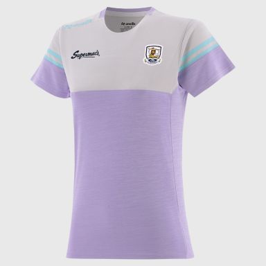 O’Neills Galway GAA Kids' Sedona T-Shirt Purple with official crest