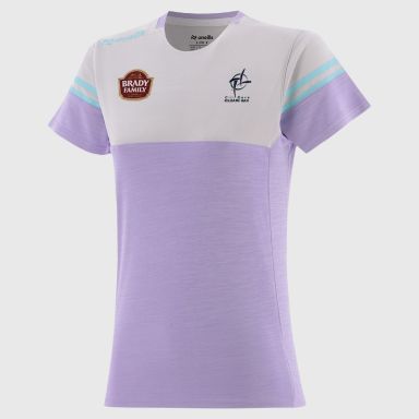 O’Neills Kildare GAA Kids' Sedona T-Shirt Purple with official crest