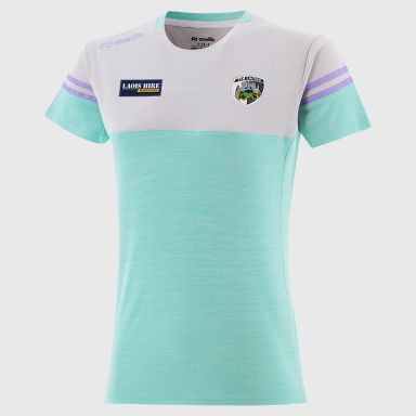 O’Neills Laois GAA Sedona T-Shirt Green with official crest
